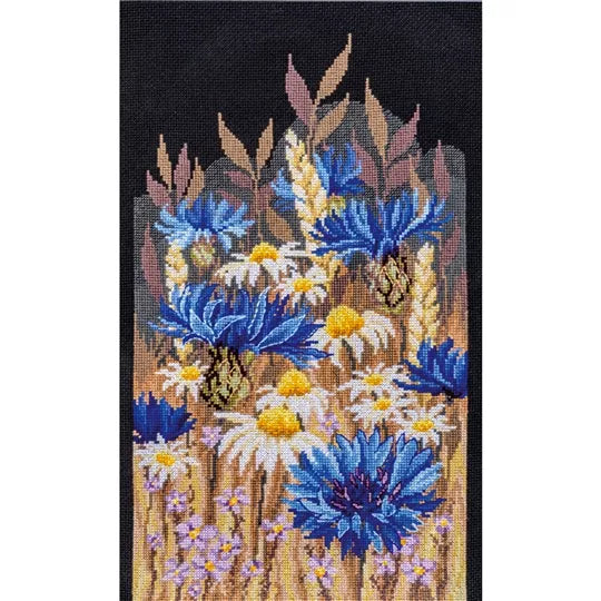 Cornflowers Cross Stitch Kit Vervaco