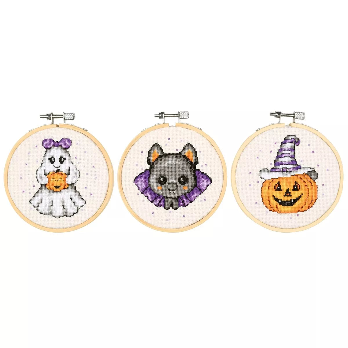 Ghost & Bat Miniatures Cross Stitch Kit Vervaco