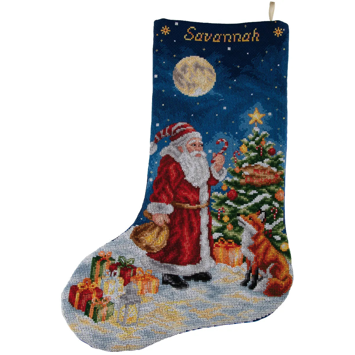 Christmas Eve Encounter Stocking Embroidery Kit ~ Vervaco