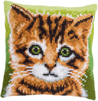Vervaco Cross Stitch Kit - Kitten Cushion