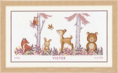 Vervaco Cross Stitch Kit - In The Forest Sampler
