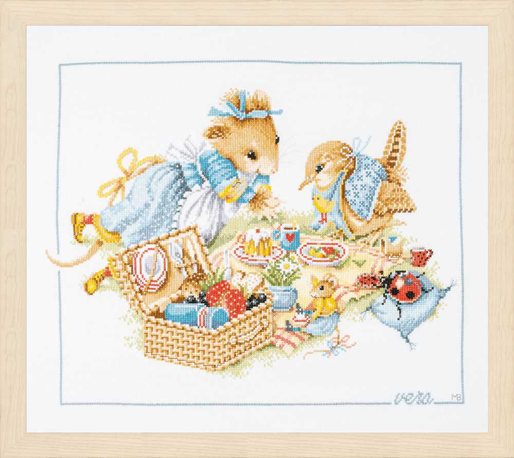 Picnic with Vera Cross Stitch Kit ~ Lanarte