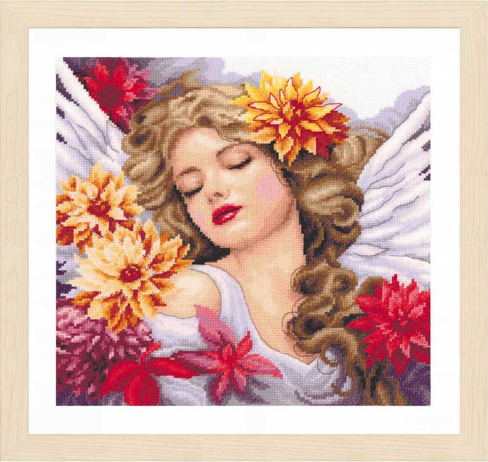 Lanarte Cross Stitch Kit - Heaven's Dahlia