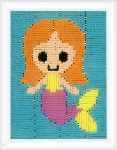 Mermaid Long Stitch Kit Vervaco