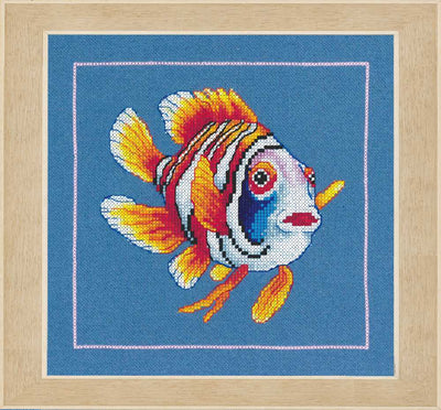 Jolly Nemo Fish (Evenweave) Cross Stitch Kit ~ Lanarte