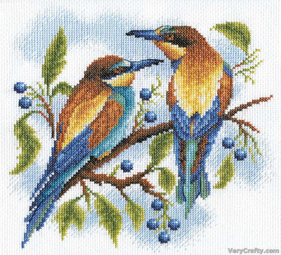 Bright Birds Cross Stitch Kit ~ PANNA