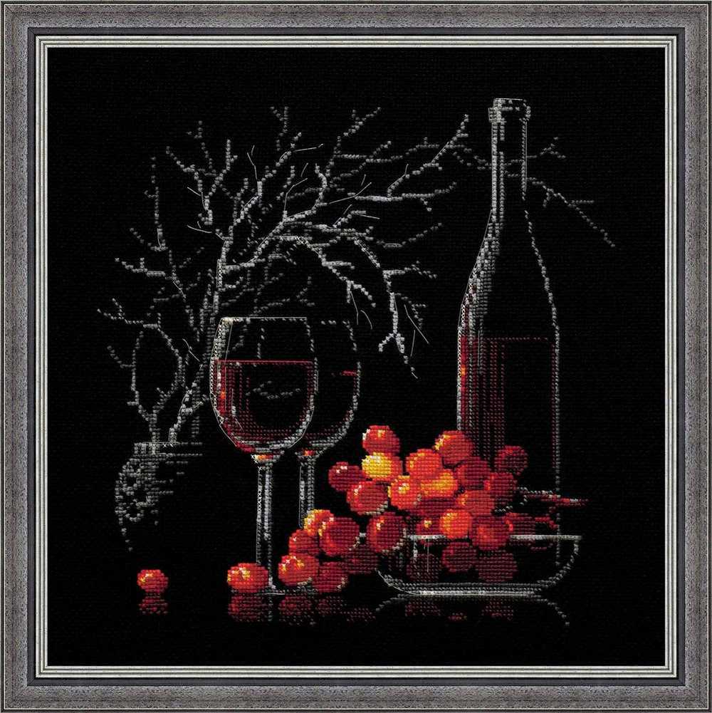 Riolis Cross Stitch Kit - Still Life with Red Wine