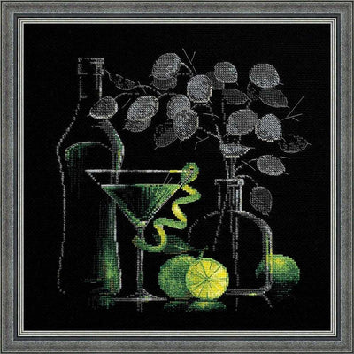 Riolis Cross Stitch Kit - Still Life with Martini