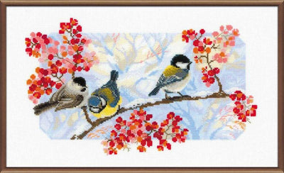 Riolis Cross Stitch Kit - Winter Day Birds
