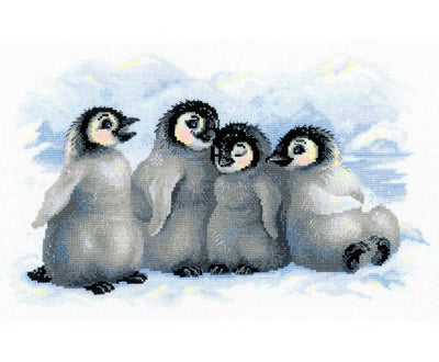 Riolis Cross Stitch Kit - Funny Penguins