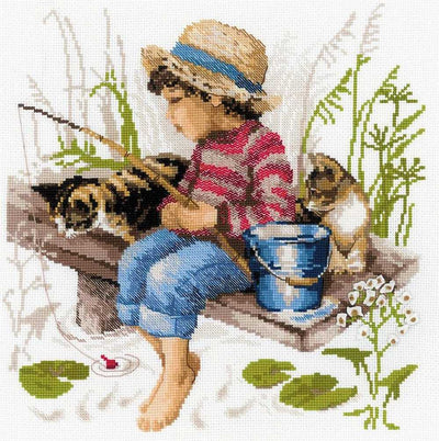 Riolis Cross Stitch Kit - Let's Go Fishing