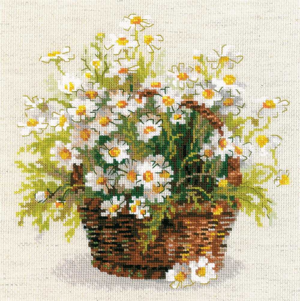 Riolis Cross Stitch Kit - Russian Daisies