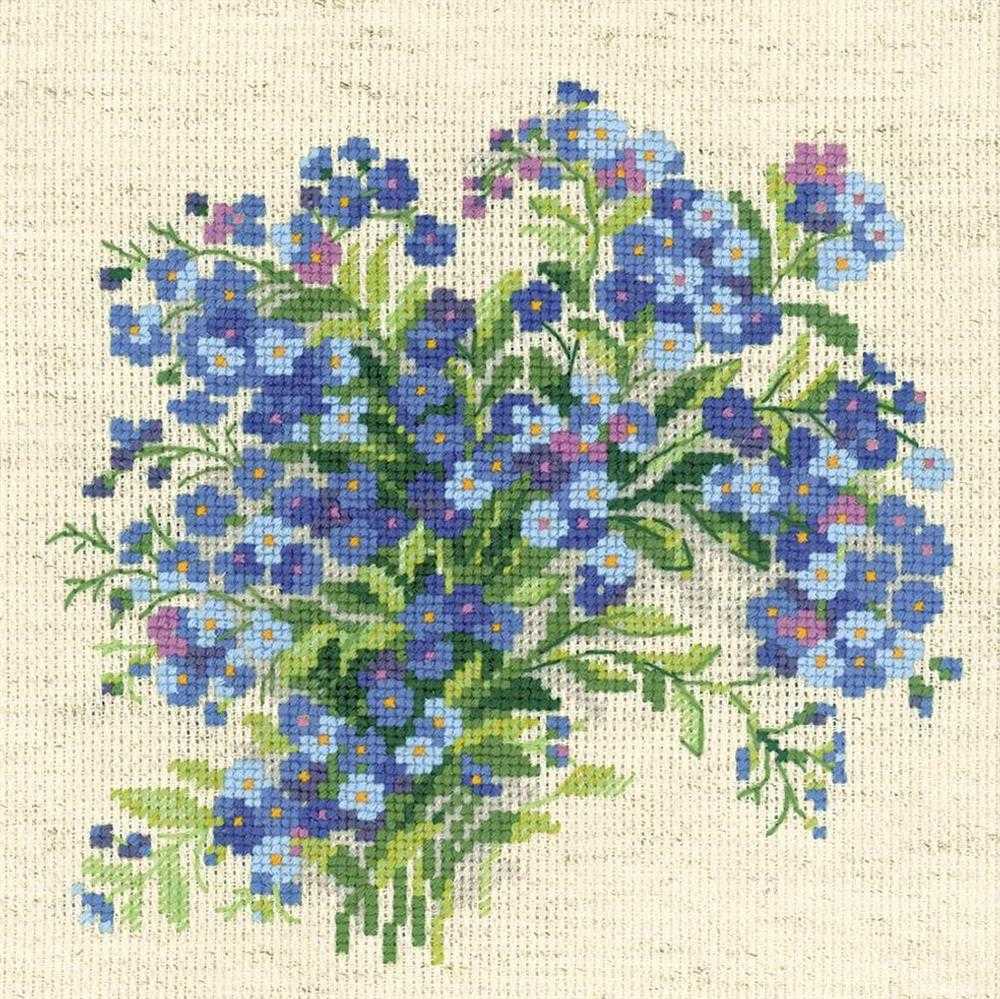 Riolis Cross Stitch Kit - Forget Me Nots