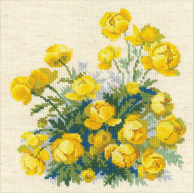 Riolis Cross Stitch Kit - Globe Flower