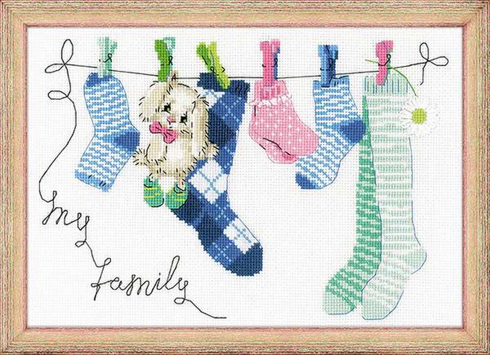 Riolis Cross Stitch Kit - My Family