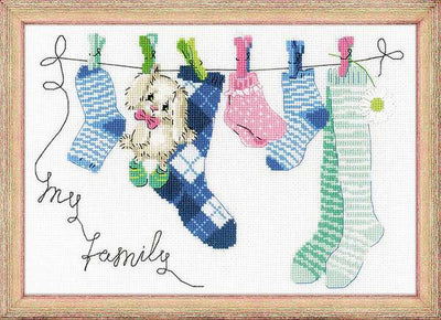 Riolis Cross Stitch Kit - My Family SALE