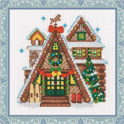 Riolis Cross Stitch Kit - Winter Cabin