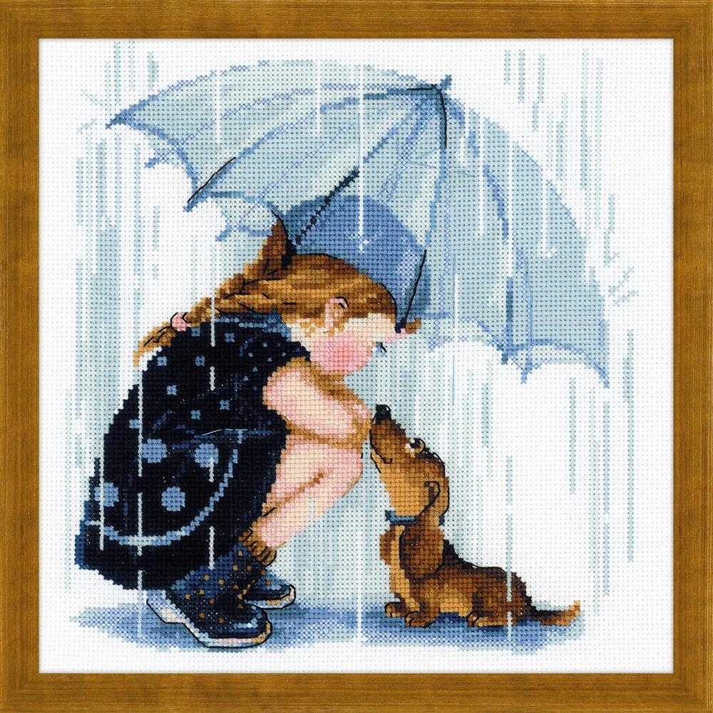 Riolis Cross Stitch Kit - Under my Umbrella