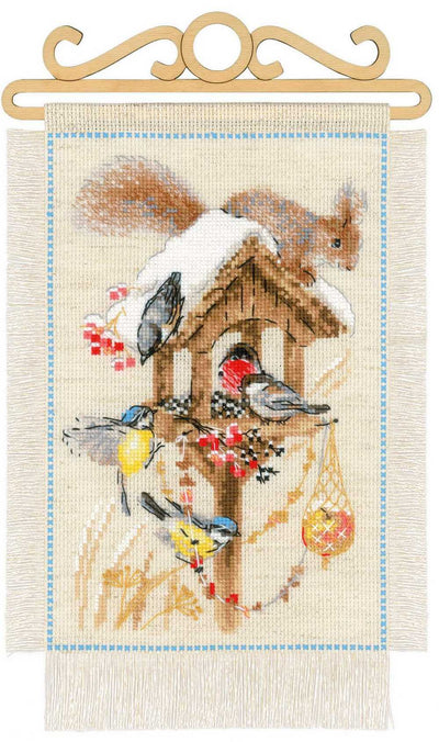 Riolis Cross Stitch Kit - Cottage Garden Winter