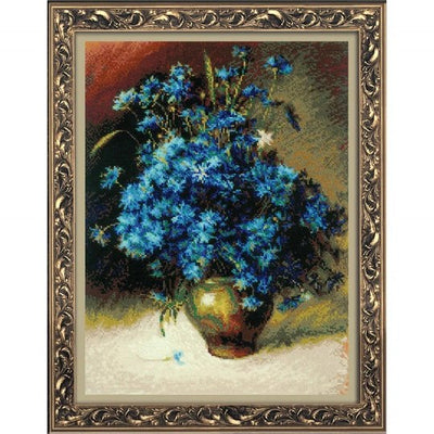 Cornflower Cross Stitch Kit - Riolis