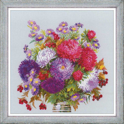 Riolis Cross Stitch Kit - Bouquet with Asters