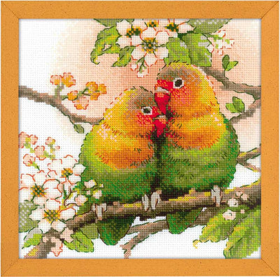 Riolis Cross Stitch Kit - Lovebirds