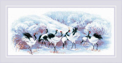 Riolis Cross Stitch Kit - Japanese Cranes