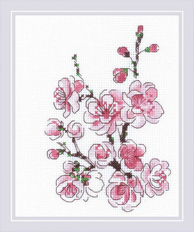 Riolis Cross Stitch Kit - Branch of Sakura