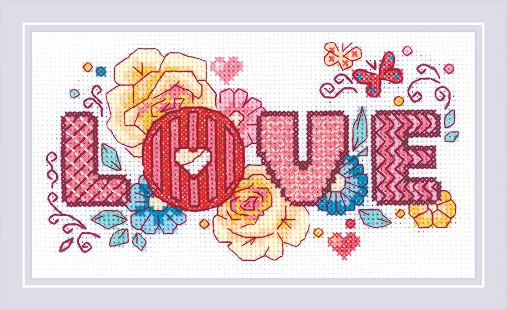 Riolis Cross Stitch Kit - Love Letters