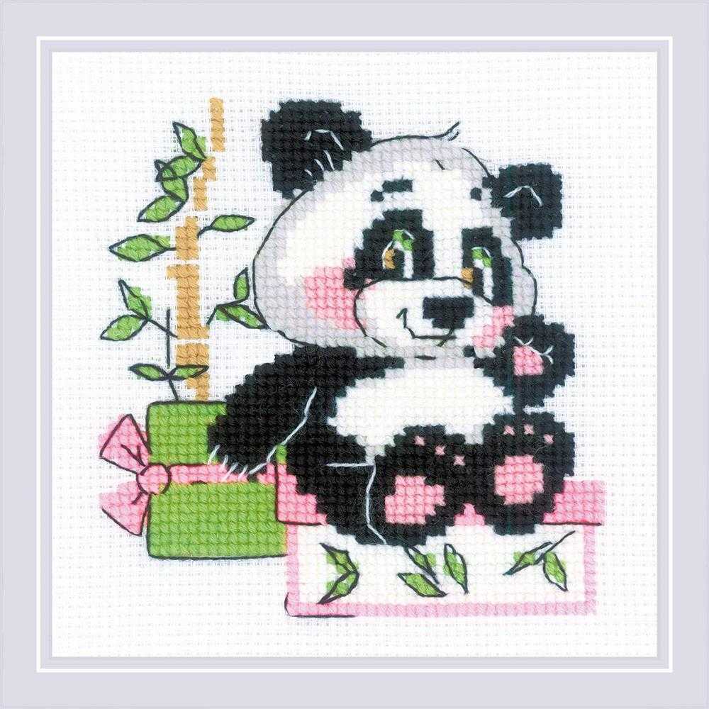Riolis Cross Stitch Kit - Panda Gift