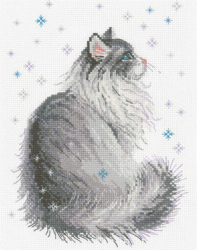 Riolis Cross Stitch Kit - Snowy Meow