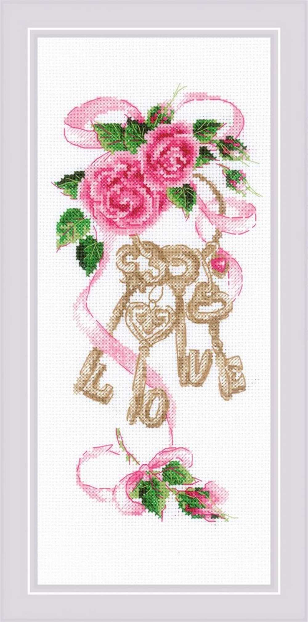 Riolis Cross Stitch Kit - Keys to Happiness