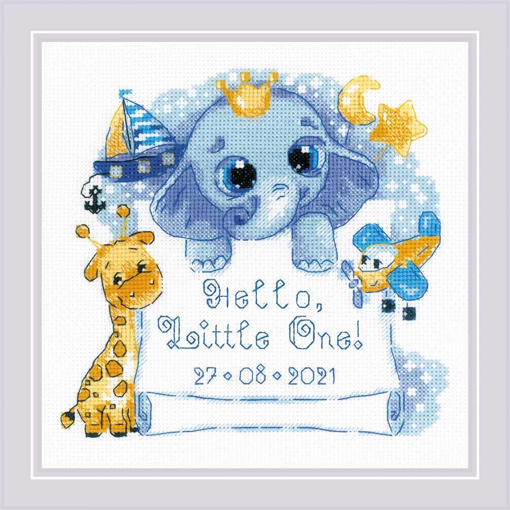 Riolis Cross Stitch Kit - Hello Little One - Boy