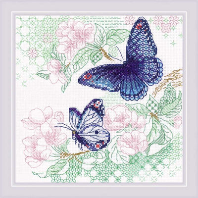 Riolis Cross Stitch/ Blackwork Kit - The Lightness of Spring SALE