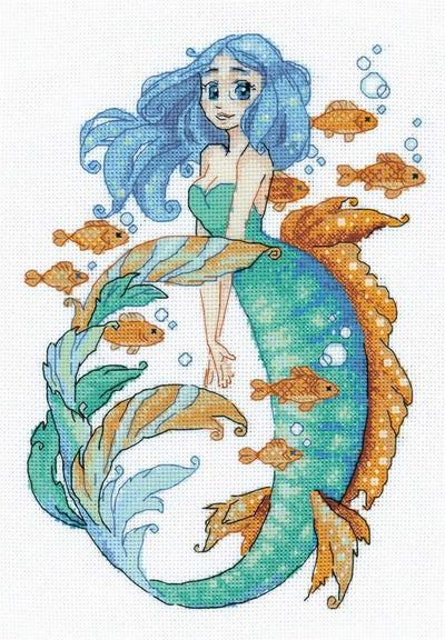 Riolis Cross Stitch Kit - Mermaid Aquamarine