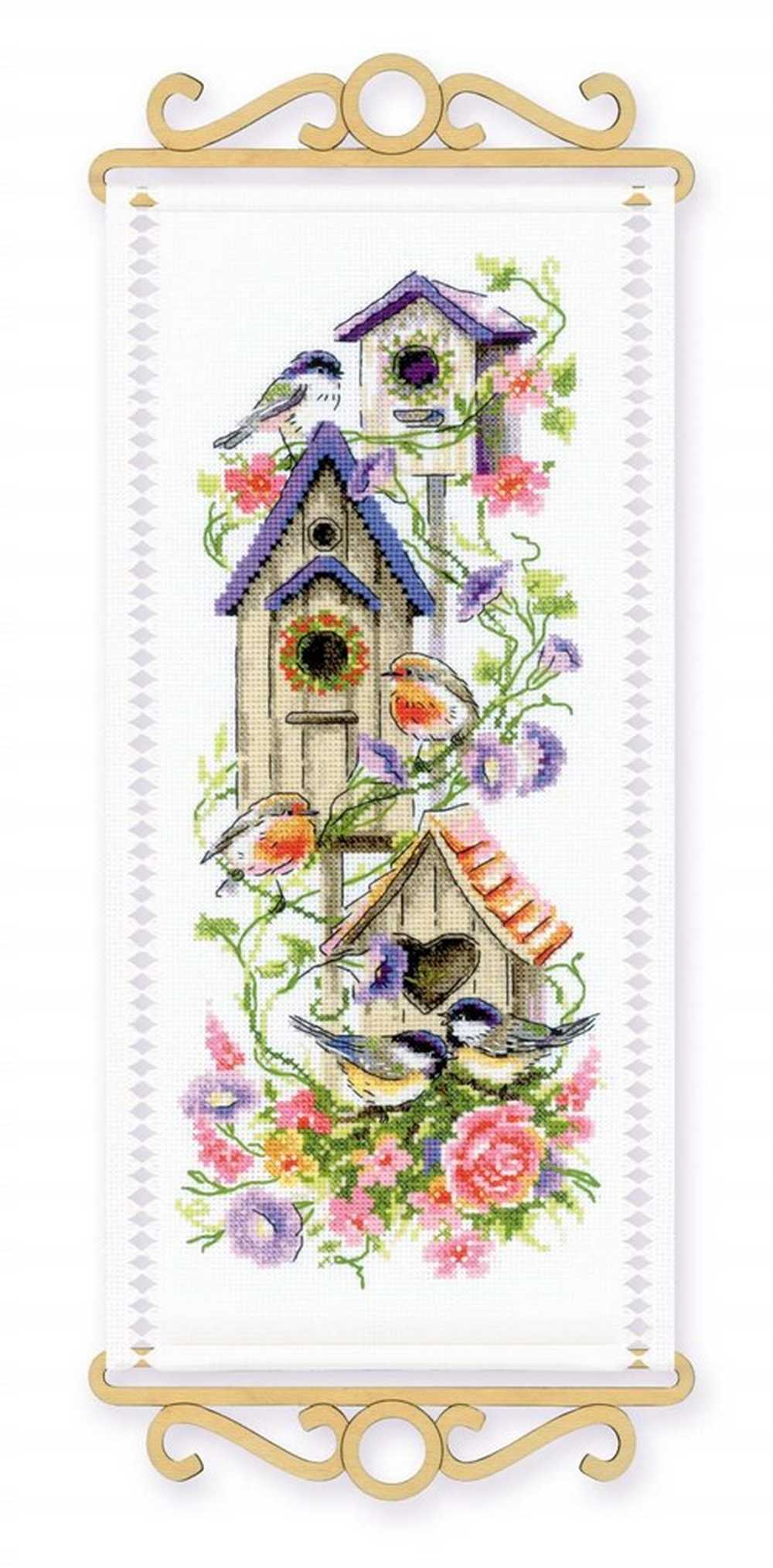 Riolis Cross Stitch Kit - House Warmng Bird House