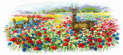 Riolis Cross Stitch Kit - Blooming Meadow