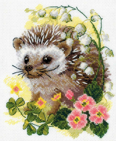 Riolis Cross Stitch Kit - Forest Dweller Hedgehog