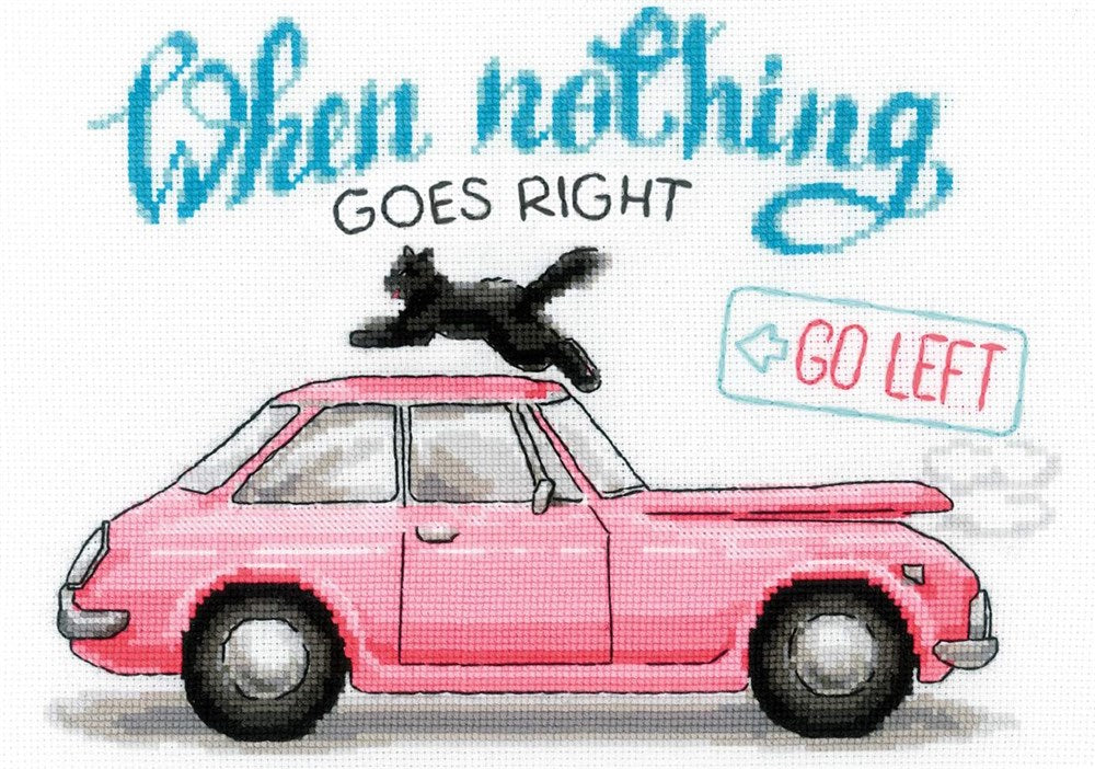 Riolis Cross Stitch Kit - Go Left