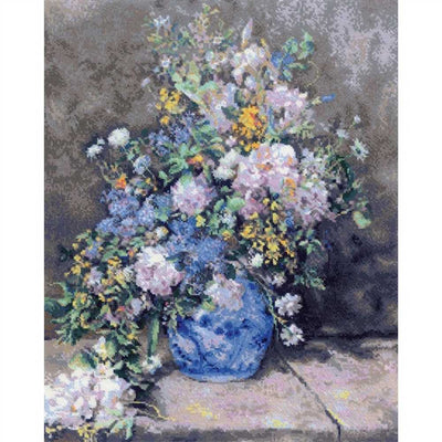 Renoir Spring Bouquet Cross Stitch Kit - Riolis