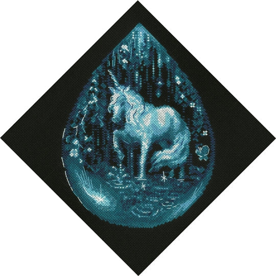 Riolis Unicorn Tear Cross Stitch Kit