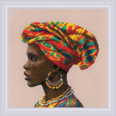 Riolis Amazing African Woman Cross Stitch Kit