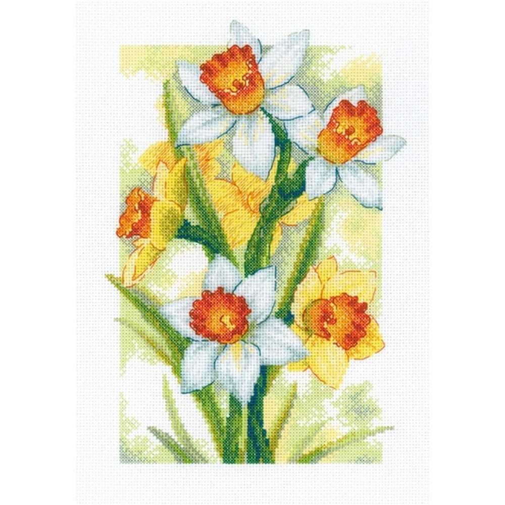 Riolis Cross Stitch Kit - Spring Glow Daffodils