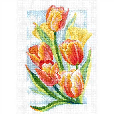 Riolis Cross Stitch Kit - Spring Glow Tulips