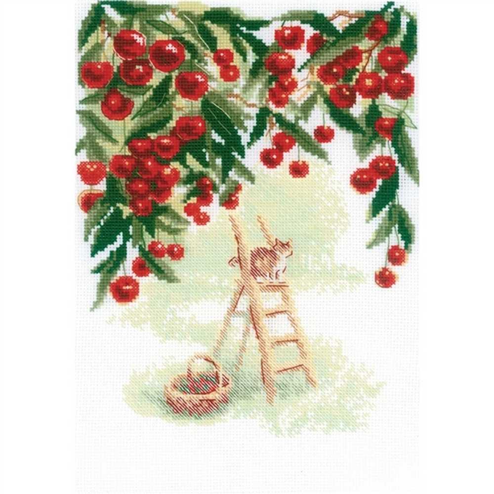 Riolis Cross Stitch Kit - Cherry Garden