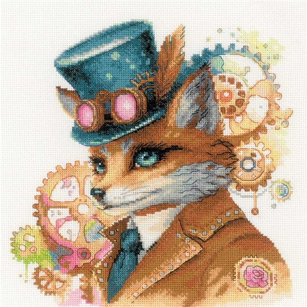 Riolis Cross Stitch Kit - Steampunk Fox SALE