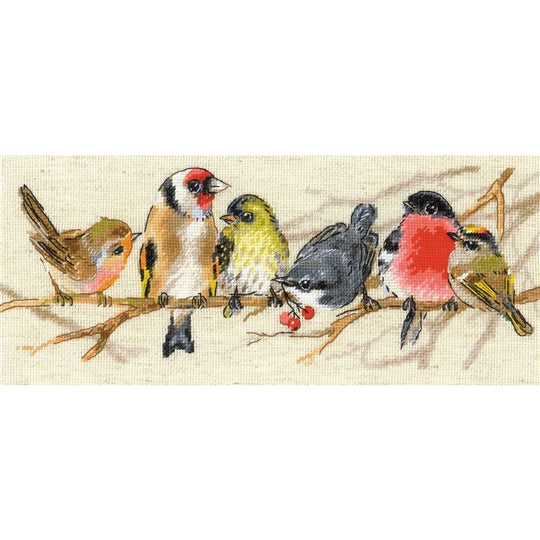 Birds on a Branch Cross Stitch Kit -RIOLIS