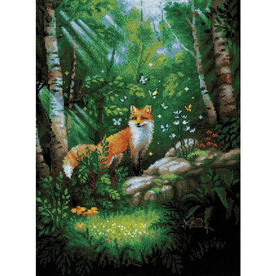 Fox in the Forest Cross Stitch Kit -RIOLIS