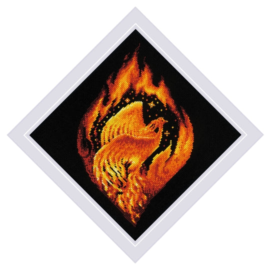 Flaming Phoenix Cross Stitch Kit -RIOLIS