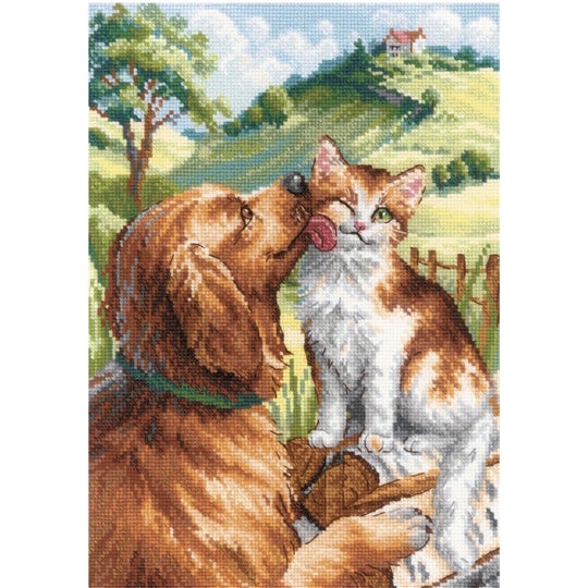 Like Cat and Dog Cross Stitch Kit ~ RIOLIS